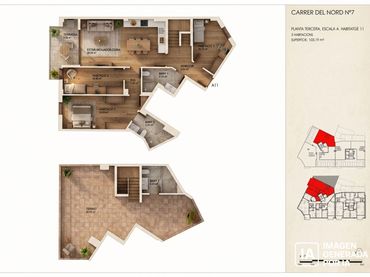 Duplex avec ascenseur à vendre à del Nord
