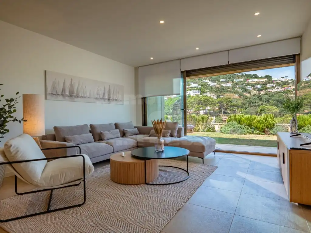 Sala de estar de Apartamento de alquiler en Begur