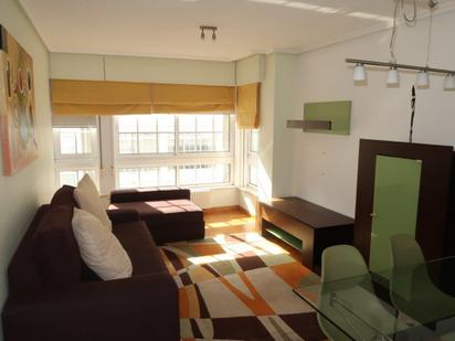 Living room of Flat to rent in A Coruña Capital   with Heating and Parquet flooring