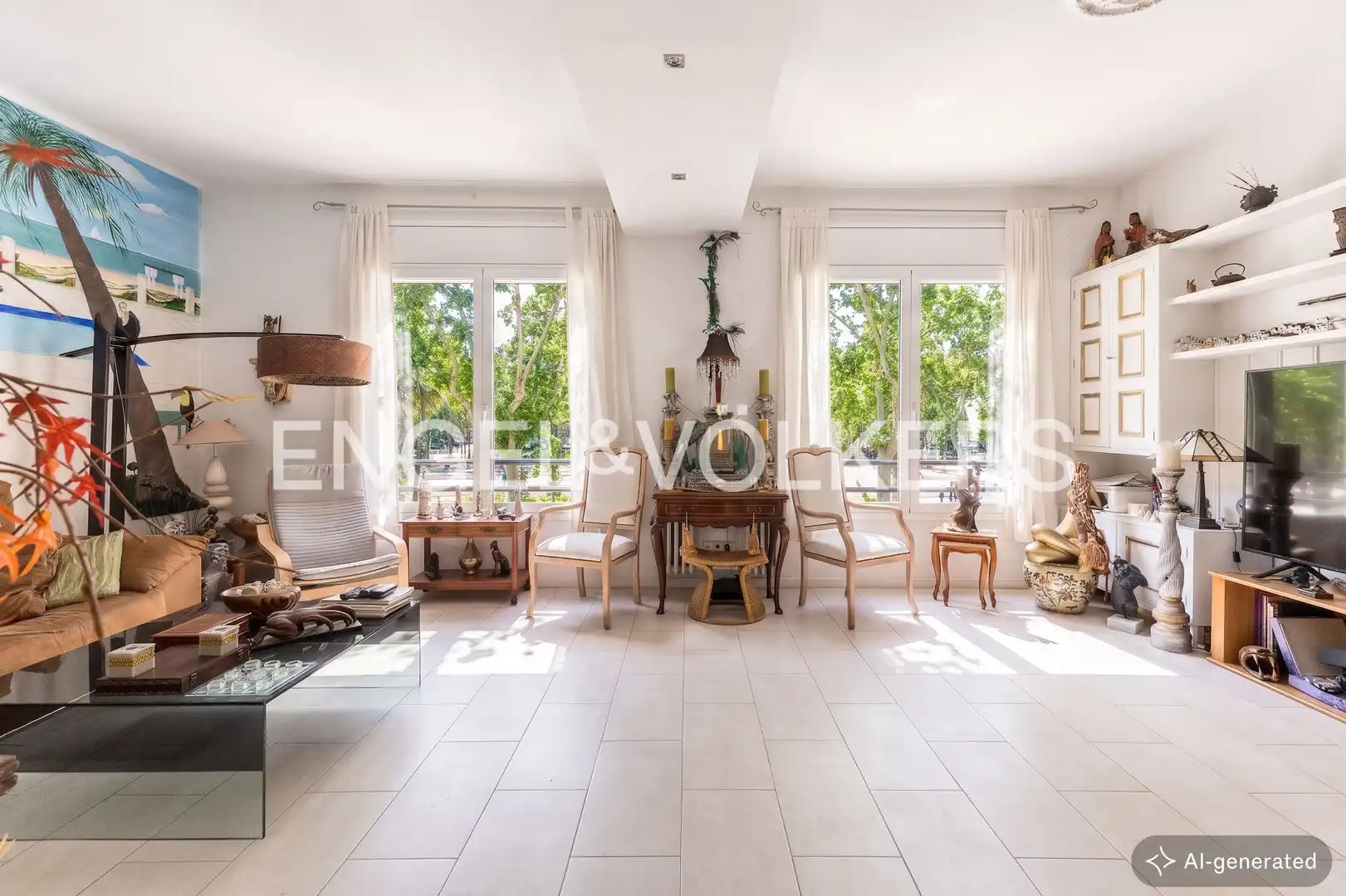 Sala de estar de Piso en venta en Barcelona con Aire acondicionado, Calefacción y Terraza