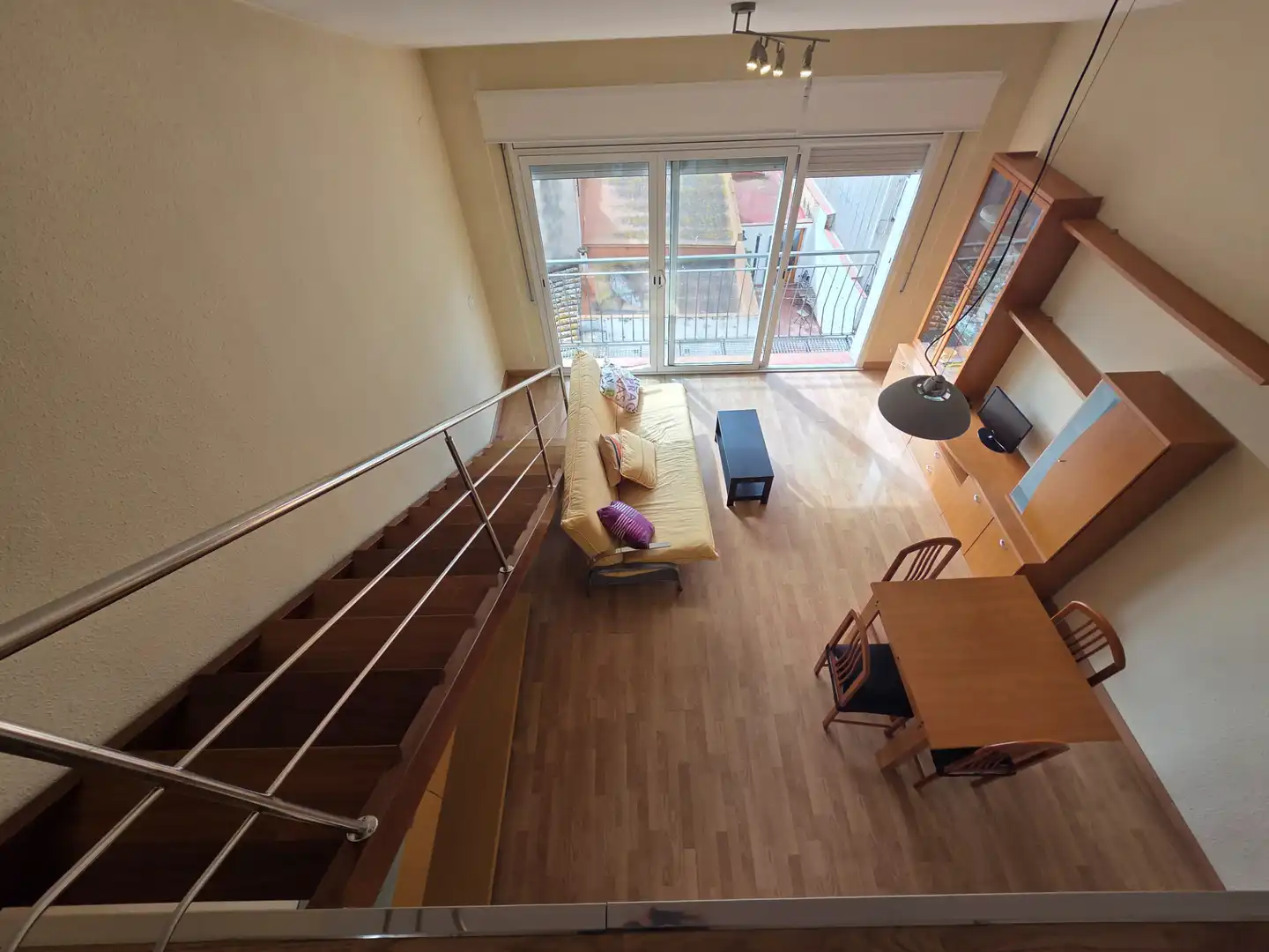 Sala de estar de Ático de alquiler en Blanes con Terraza, Amueblado y Lavadora