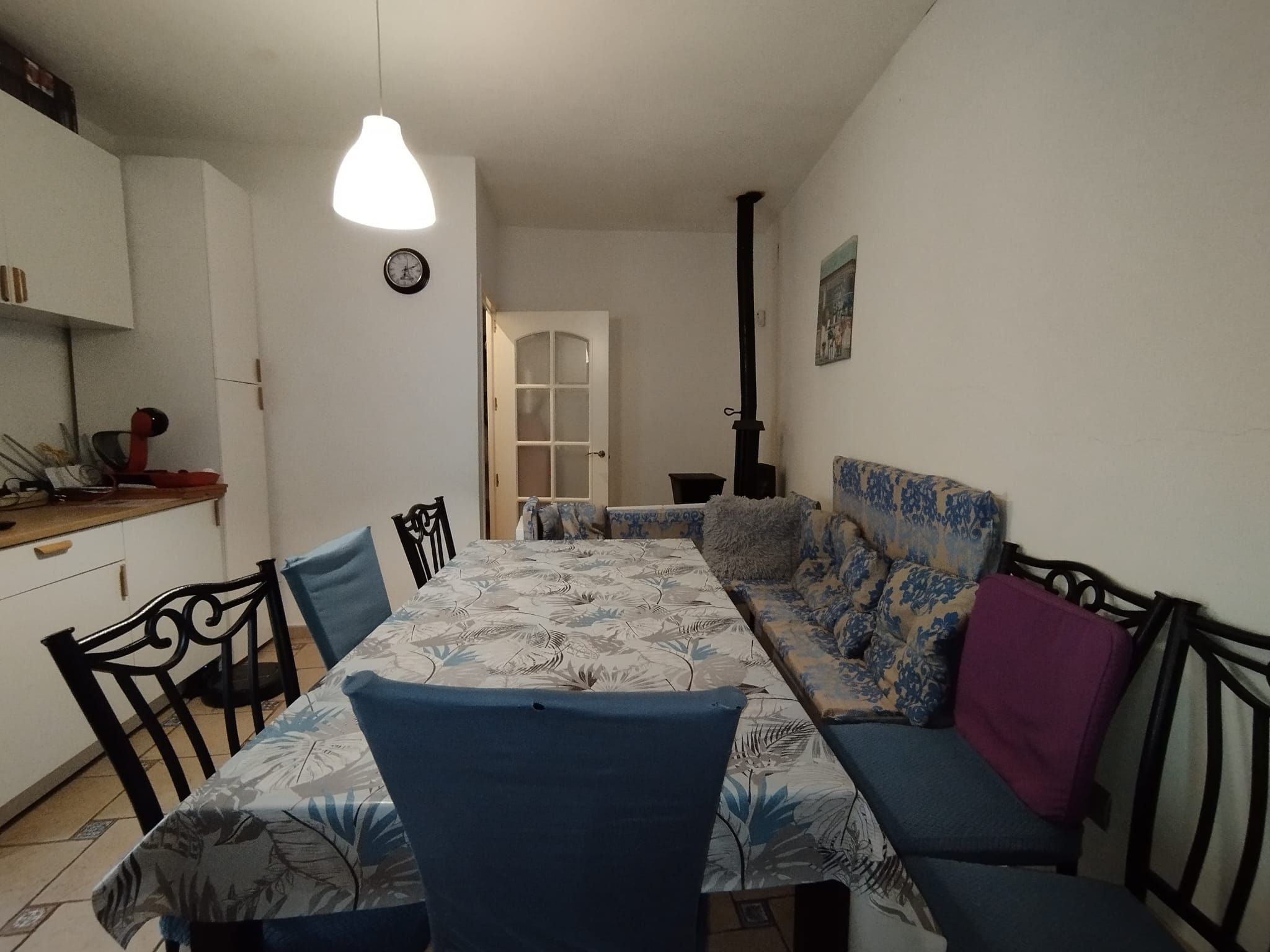 Dining room of Single-family semi-detached for sale in La Solana    with Air Conditioner, Heating and Parquet flooring
