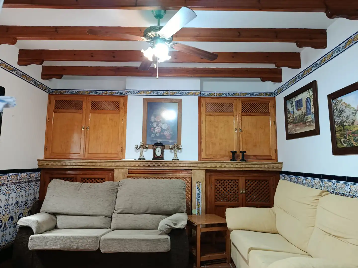 Living room of Detached homes for rent in Villanueva del Trabuco  with Furnished, Oven and Washing machine
