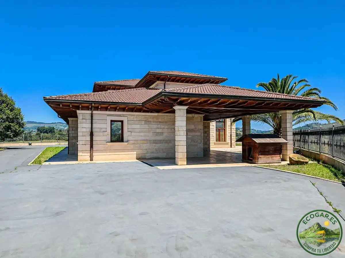 Vista exterior de Casa o chalet en venta en Nava con Calefacción, Jardín privado y Parquet