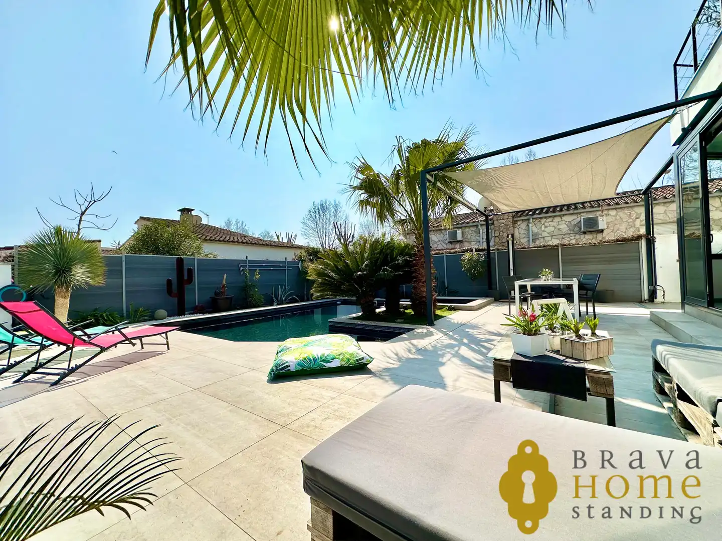 Terrasse von Haus oder Chalet zum Verkauf in Empuriabrava mit Klimaanlage, Heizung und Privatgarten