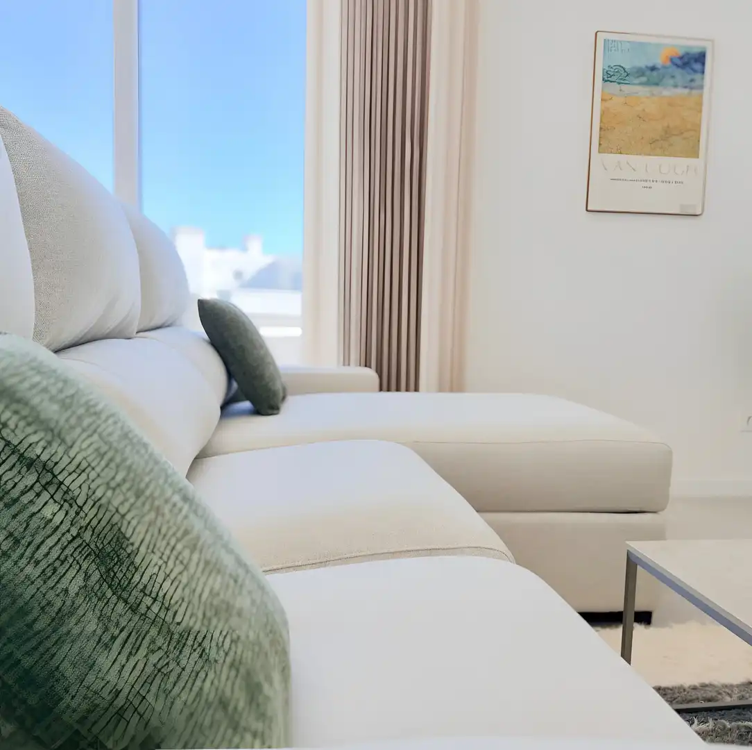 Living room of Apartments for rent in Estepona  with Air Conditioner, Terrace and Swimming Pool