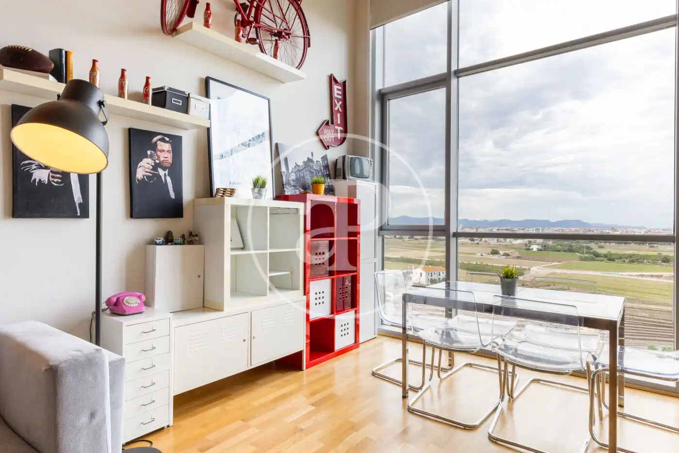 Sala de estar de Loft de alquiler en Valencia con Aire acondicionado, Calefacción y Jardín privado