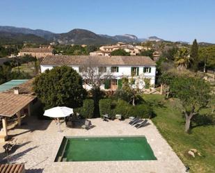 Vista exterior de Finca rústica de lloguer en Santa María del Camí amb Calefacció, Jardí privat i Piscina