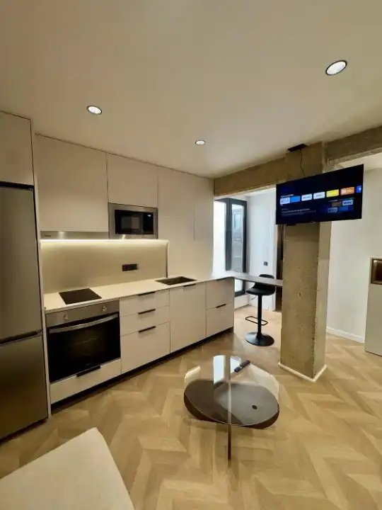 Cocina de Piso de alquiler en Valencia con Aire acondicionado, Amueblado y Horno