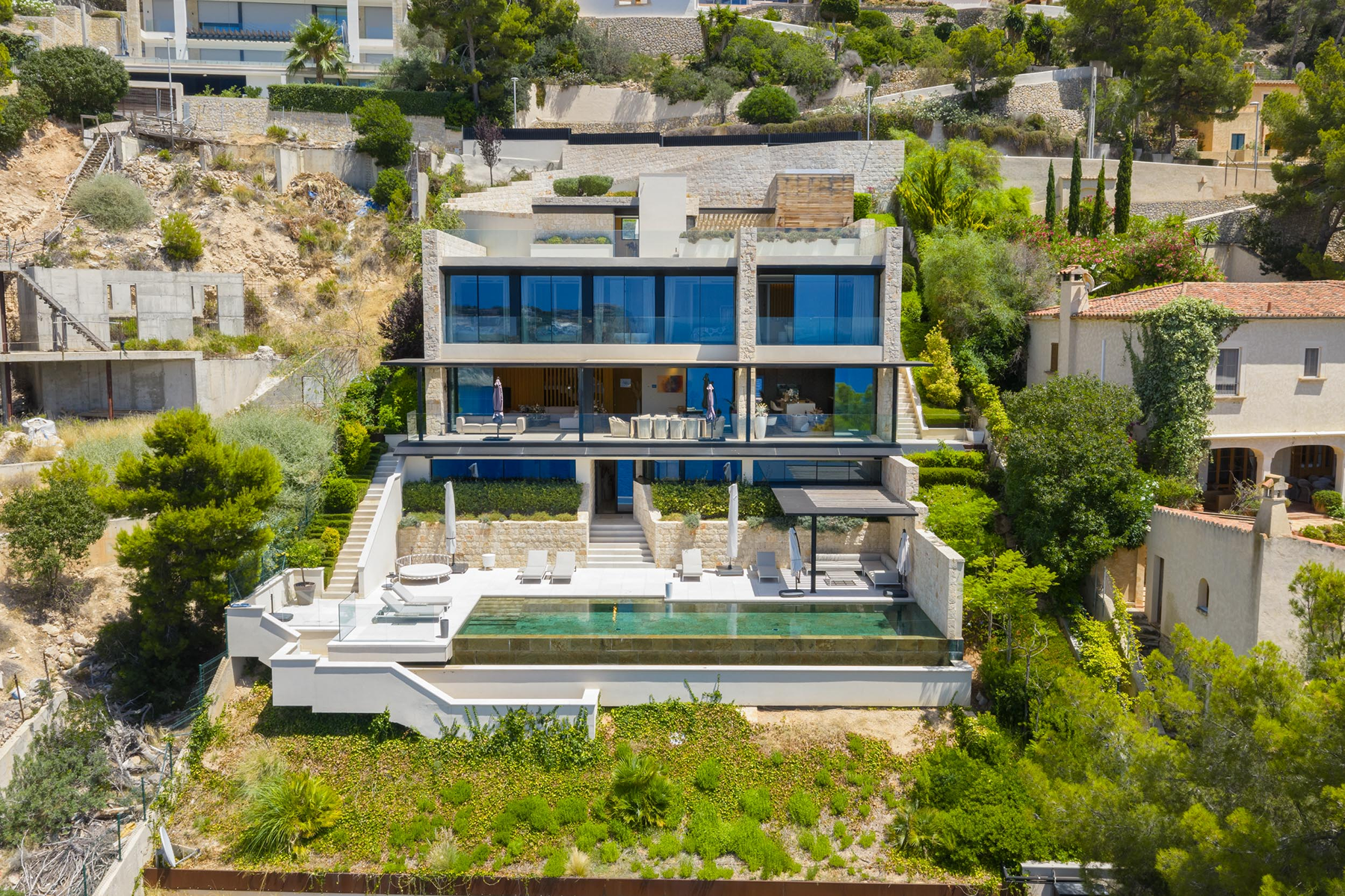 Exterior view of House or chalet for sale in Andratx  with Air Conditioner, Private garden and Terrace