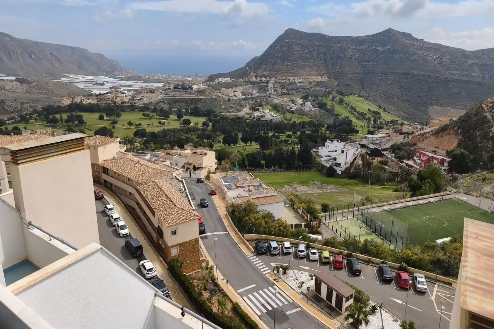 Vista exterior de Apartament en venda en Vícar amb Aire condicionat, Terrassa i Moblat