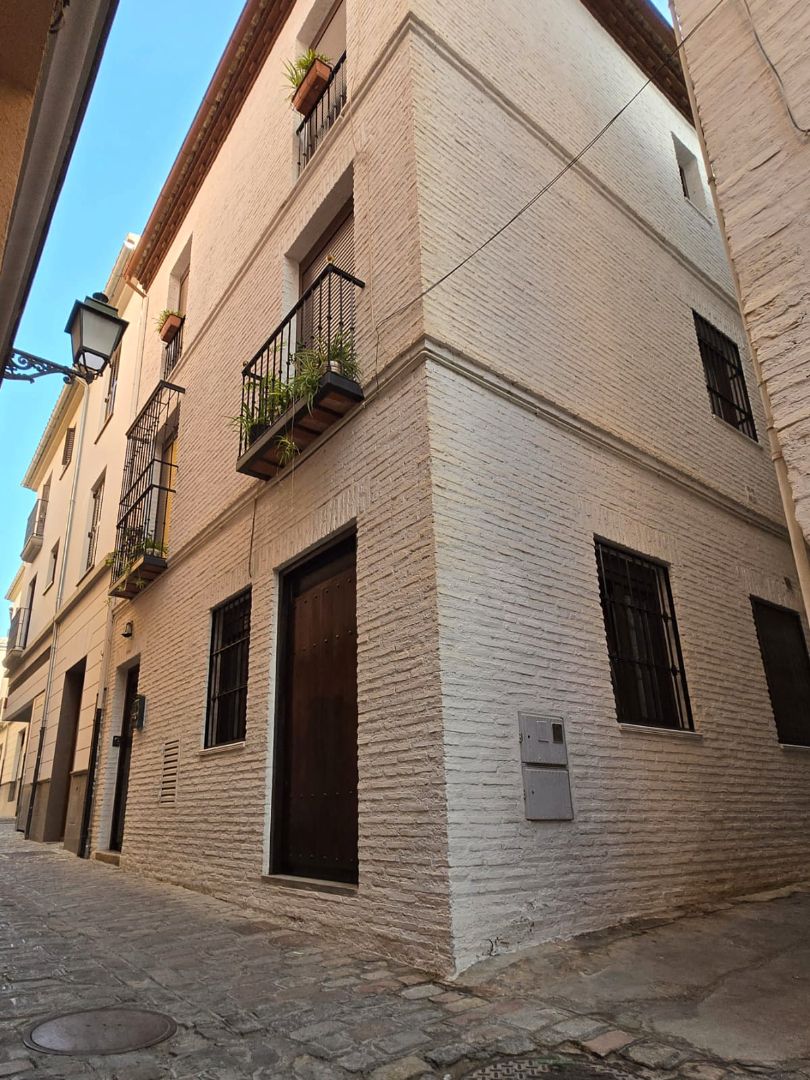 Exterior view of Single-family semi-detached for sale in  Granada Capital  with Heating, Parquet flooring and Terrace