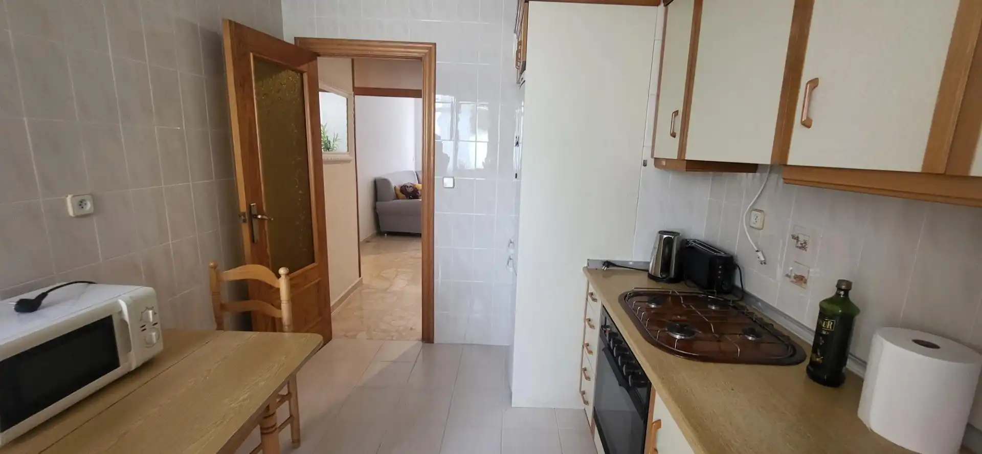 Kitchen of Flat for rent in Albacete  with Heating, Furnished and Balcony