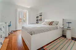 Bedroom of Flat for rent in Madrid  with Air Conditioner, Heating and Balcony