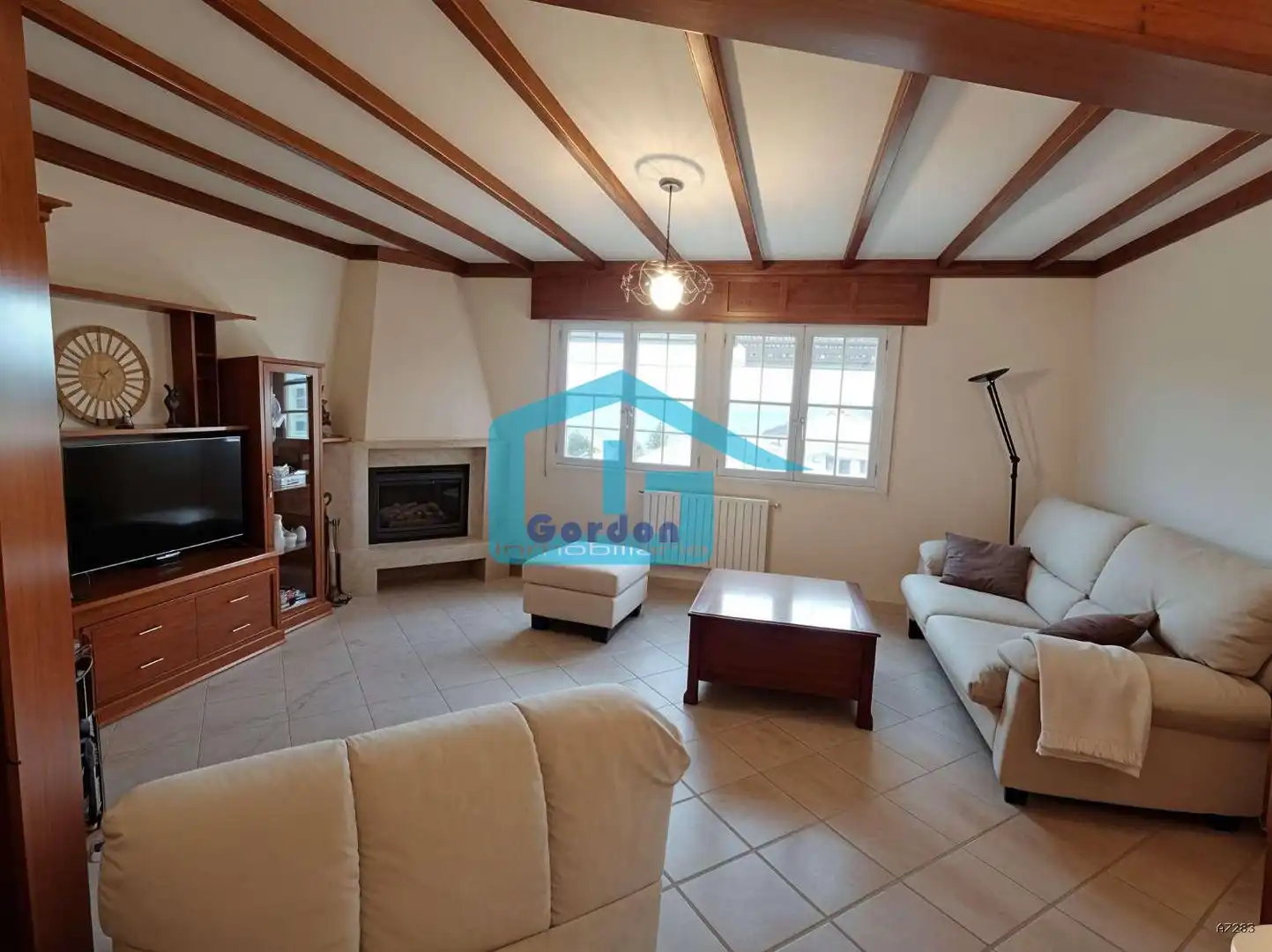 Sala de estar de Piso de alquiler en Meaño con Calefacción, Terraza y Amueblado