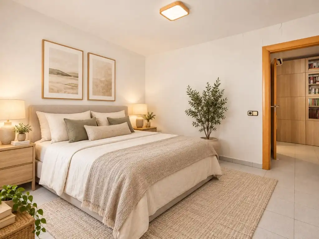 Dormitori de Apartament en venda en L'Hospitalet de Llobregat amb Aire condicionat