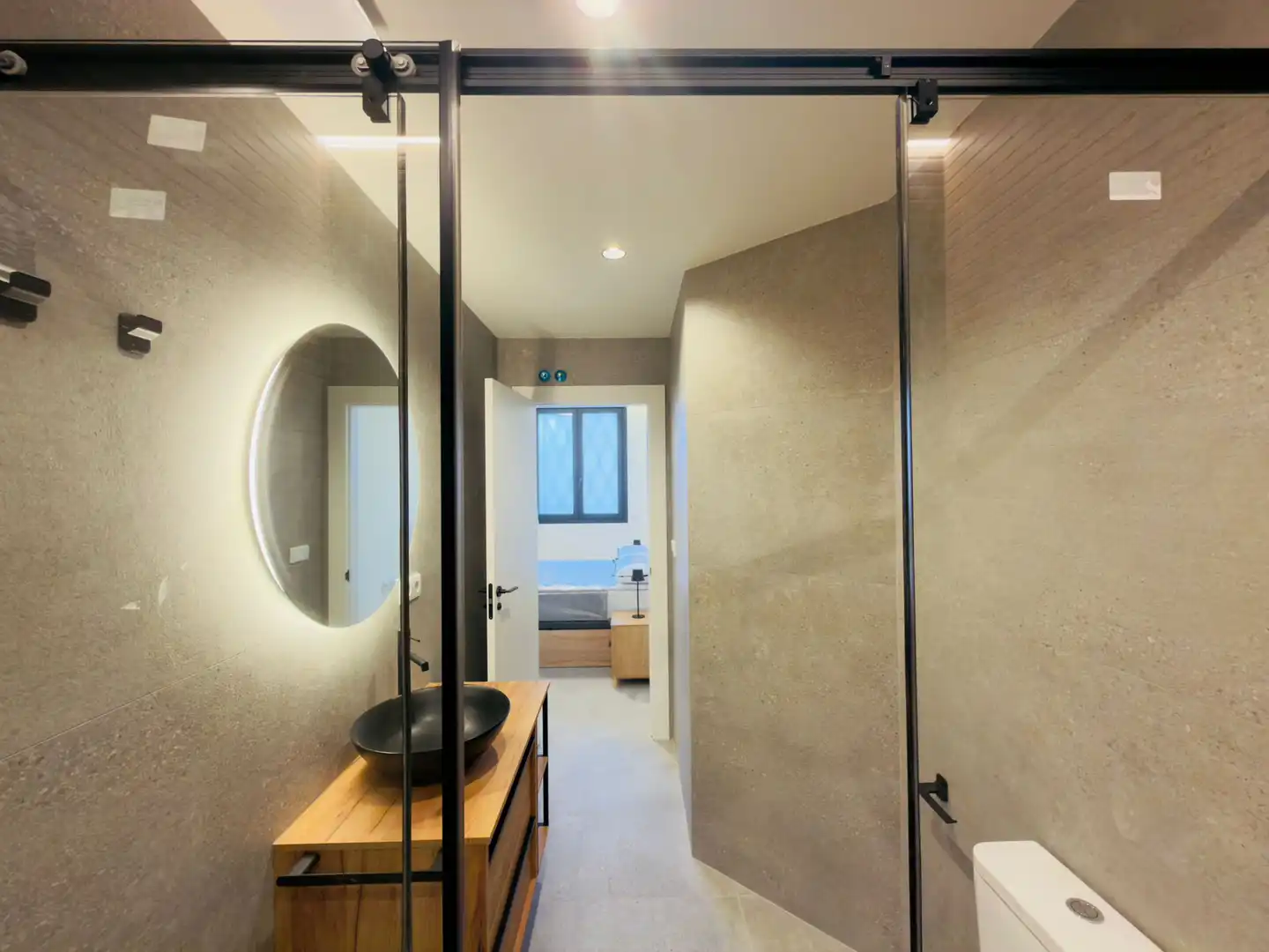 Badezimmer von Wohnung zur Miete in Bonrepòs i Mirambell mit Klimaanlage, Heizung und Möbliert