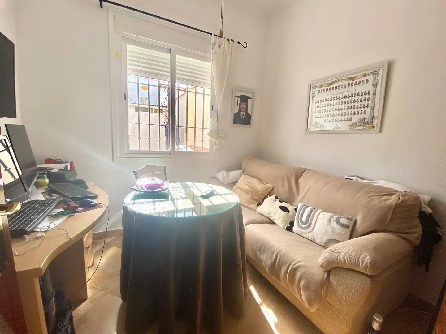 Sala de estar de Casa adosada en venta en Chipiona con Aire acondicionado, Jardín privado y Terraza