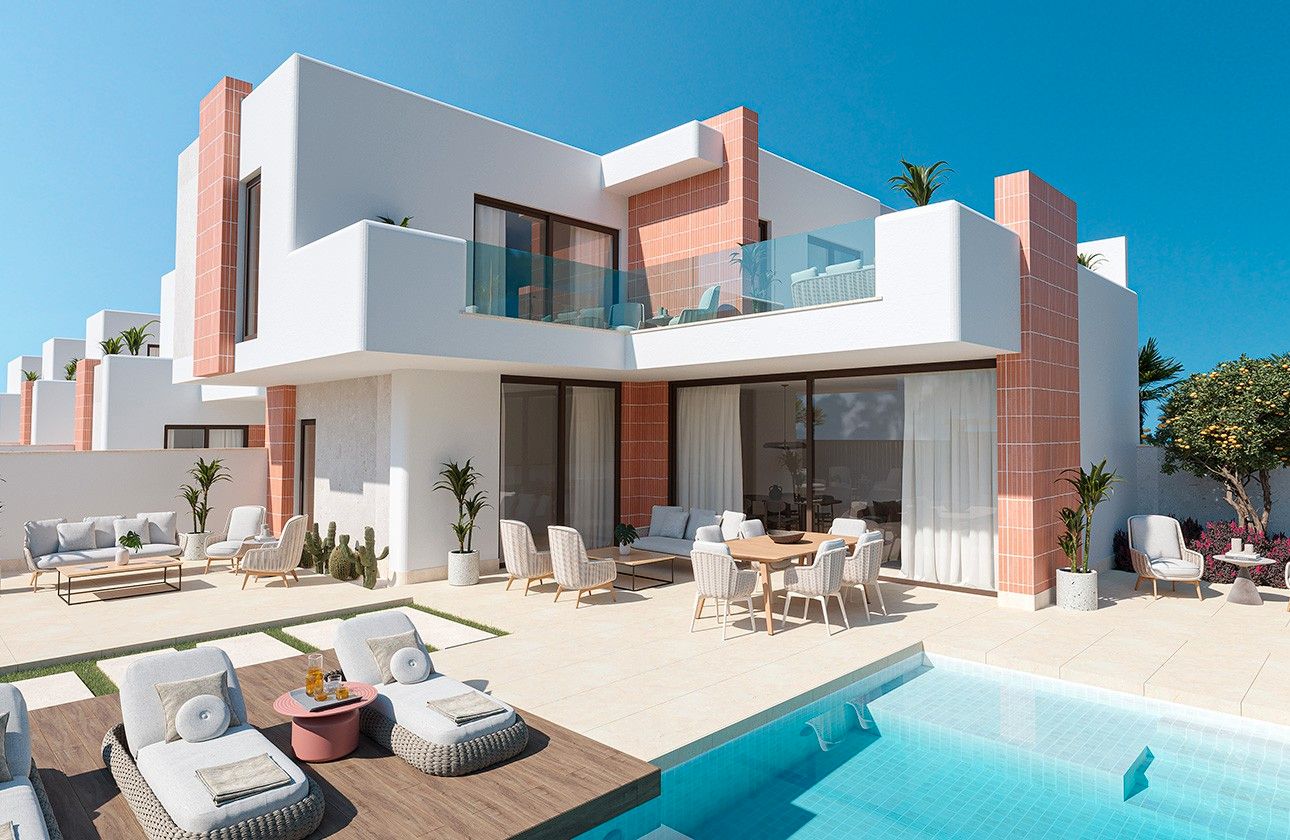 Vista exterior de Casa adosada en venta en Torre-Pacheco con Aire acondicionado, Calefacción y Terraza