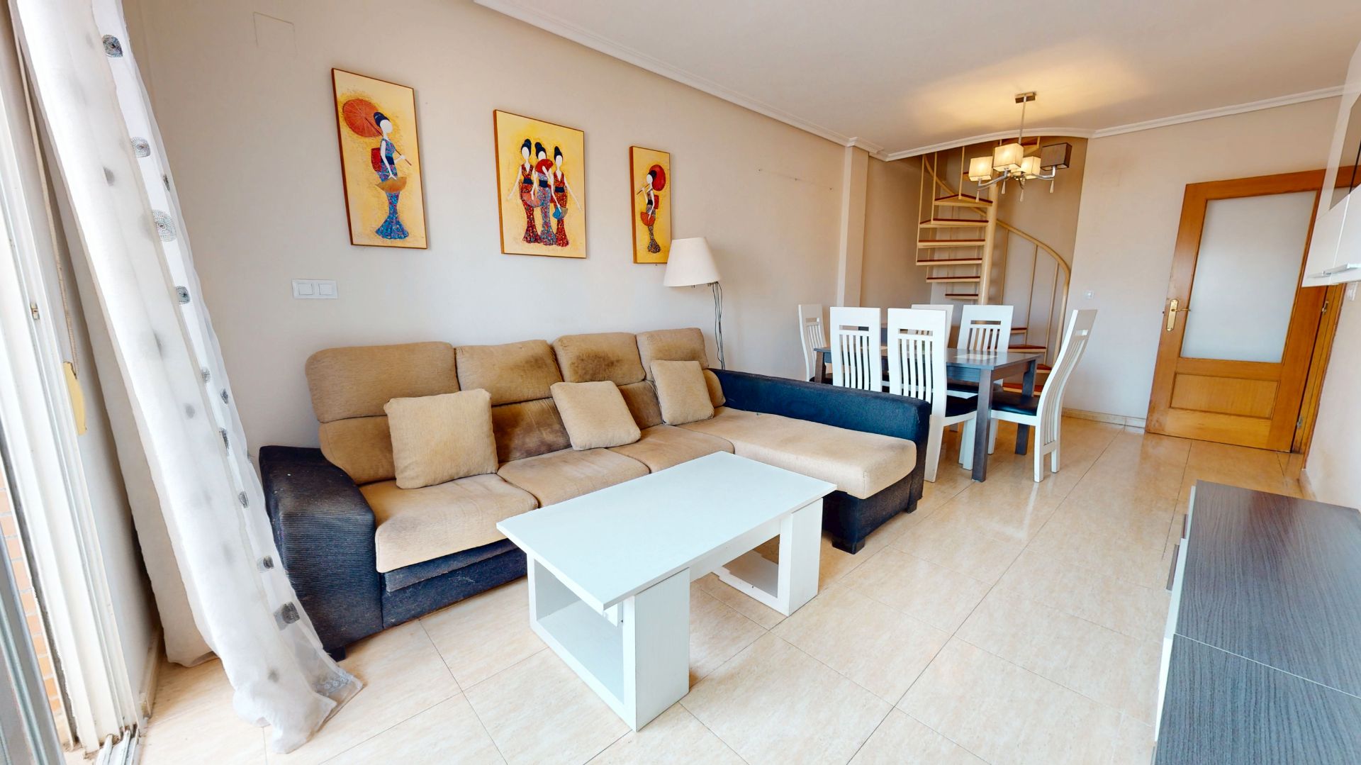 Living room of Flat for sale in Mutxamel  with Air Conditioner, Terrace and Storage room