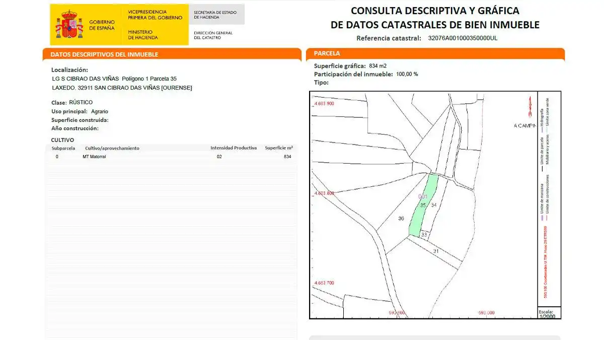 Residencial en venda a CIBRAO DAS VIÑAS LAXEDO, POLIGONO 1, -1, San Cibrao das Viñas