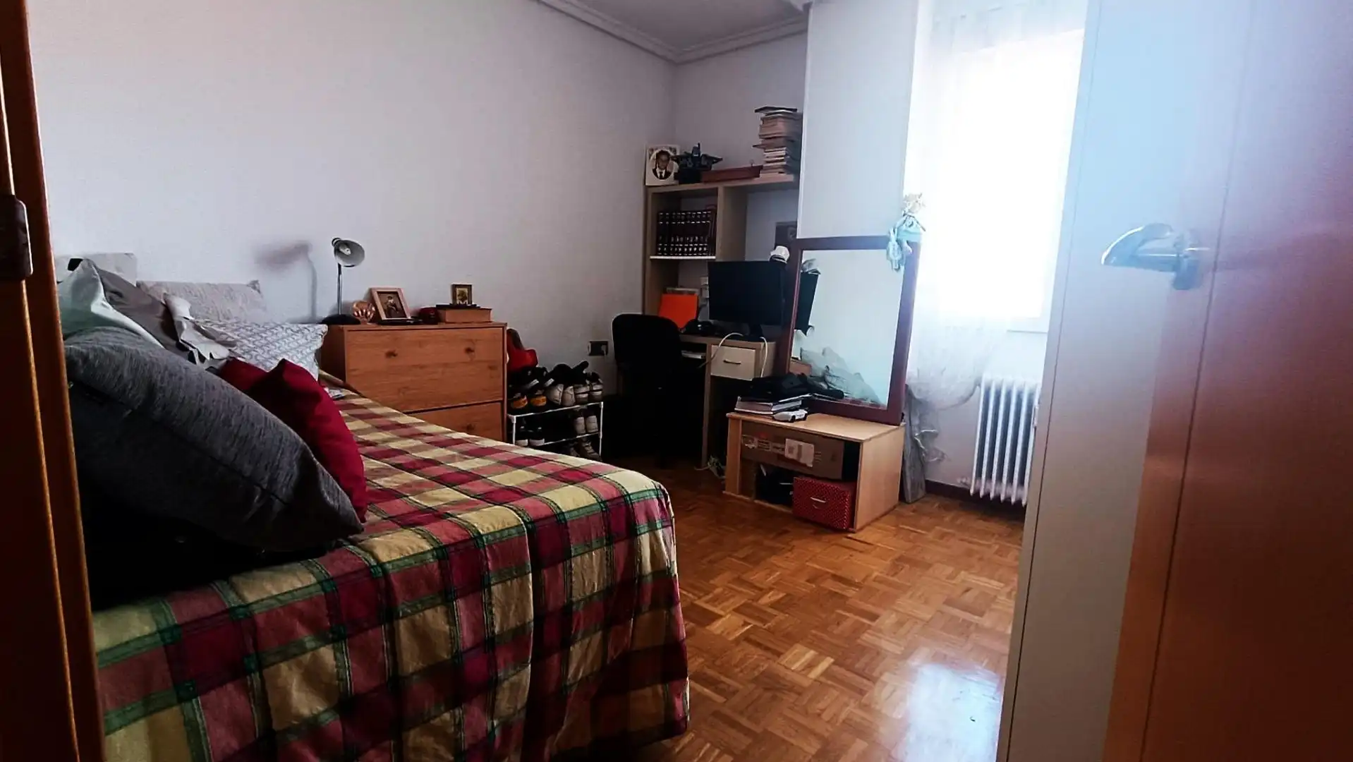 Schlafzimmer von Wohnung zum Verkauf in Zamora Capital  mit Heizung, Parkett und Terrasse