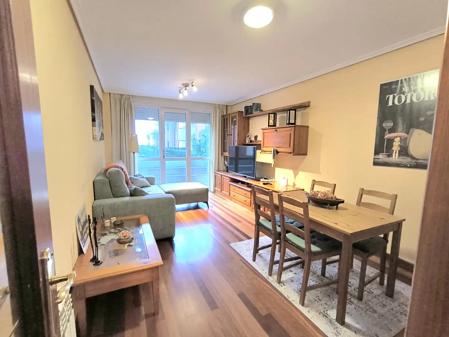Living room of Flat for rent in Piélagos  with Heating, Private garden and Parquet flooring