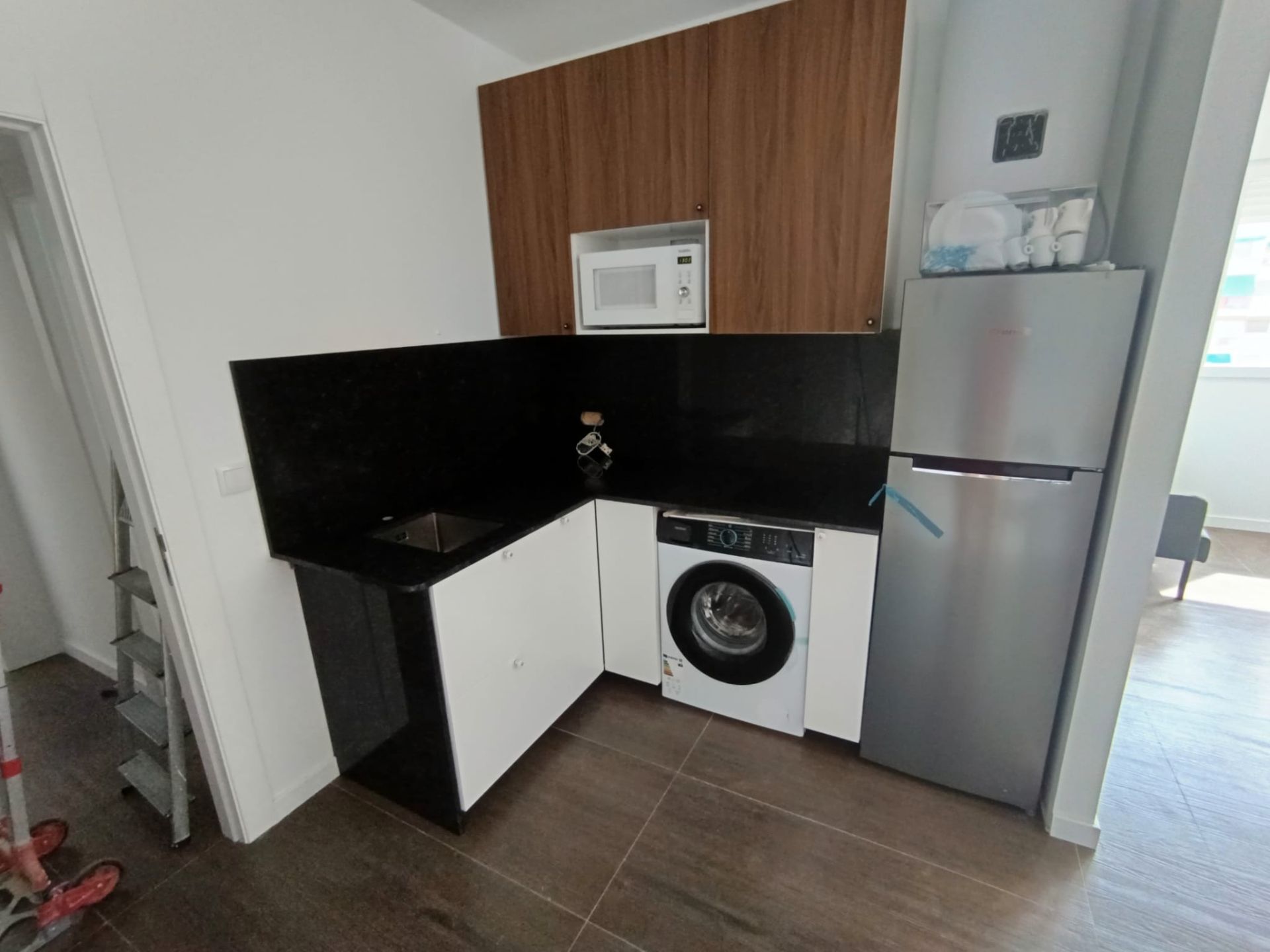 Cuina de Loft de lloguer en  Valencia Capital amb Aire condicionat, Calefacció i Moblat