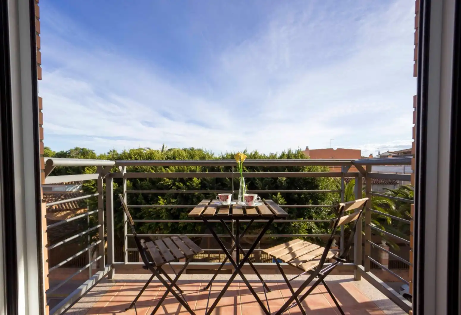 Terrasse von Dachboden zum Verkauf in Rafelbuñol / Rafelbunyol mit Klimaanlage, Heizung und Parkett