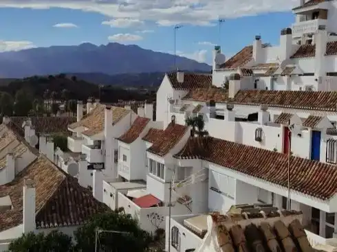 Exterior view of Flat for sale in Mijas  with Air Conditioner, Terrace and Swimming Pool