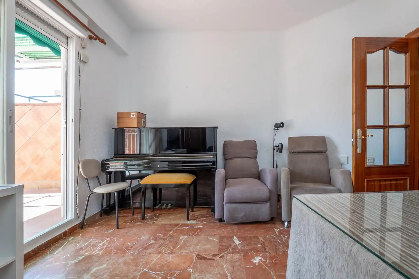 Living room of Attic for sale in Granada  with Air Conditioner, Terrace and Balcony