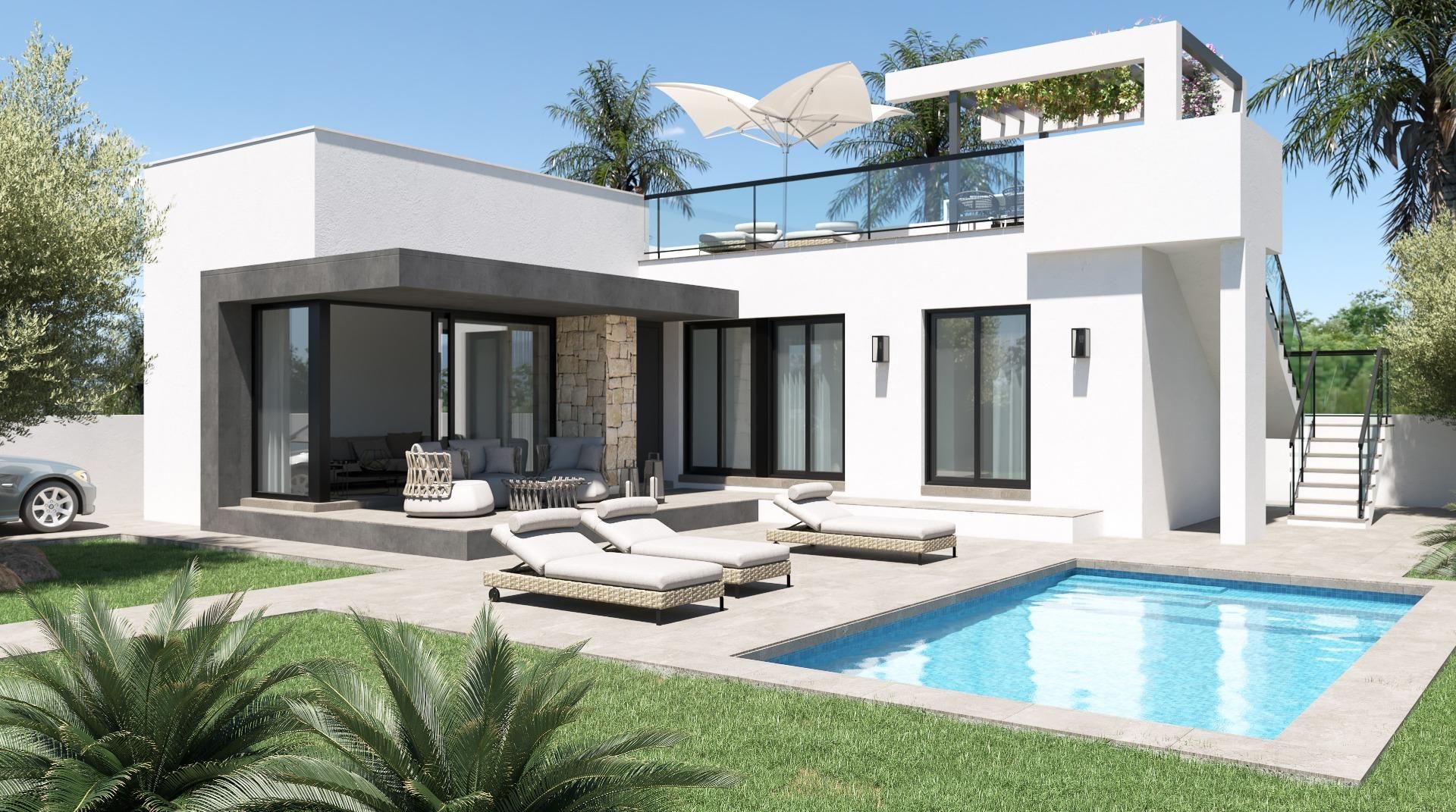 Terrace of House or chalet for sale in Alicante / Alacant  with Air Conditioner, Terrace and Swimming Pool