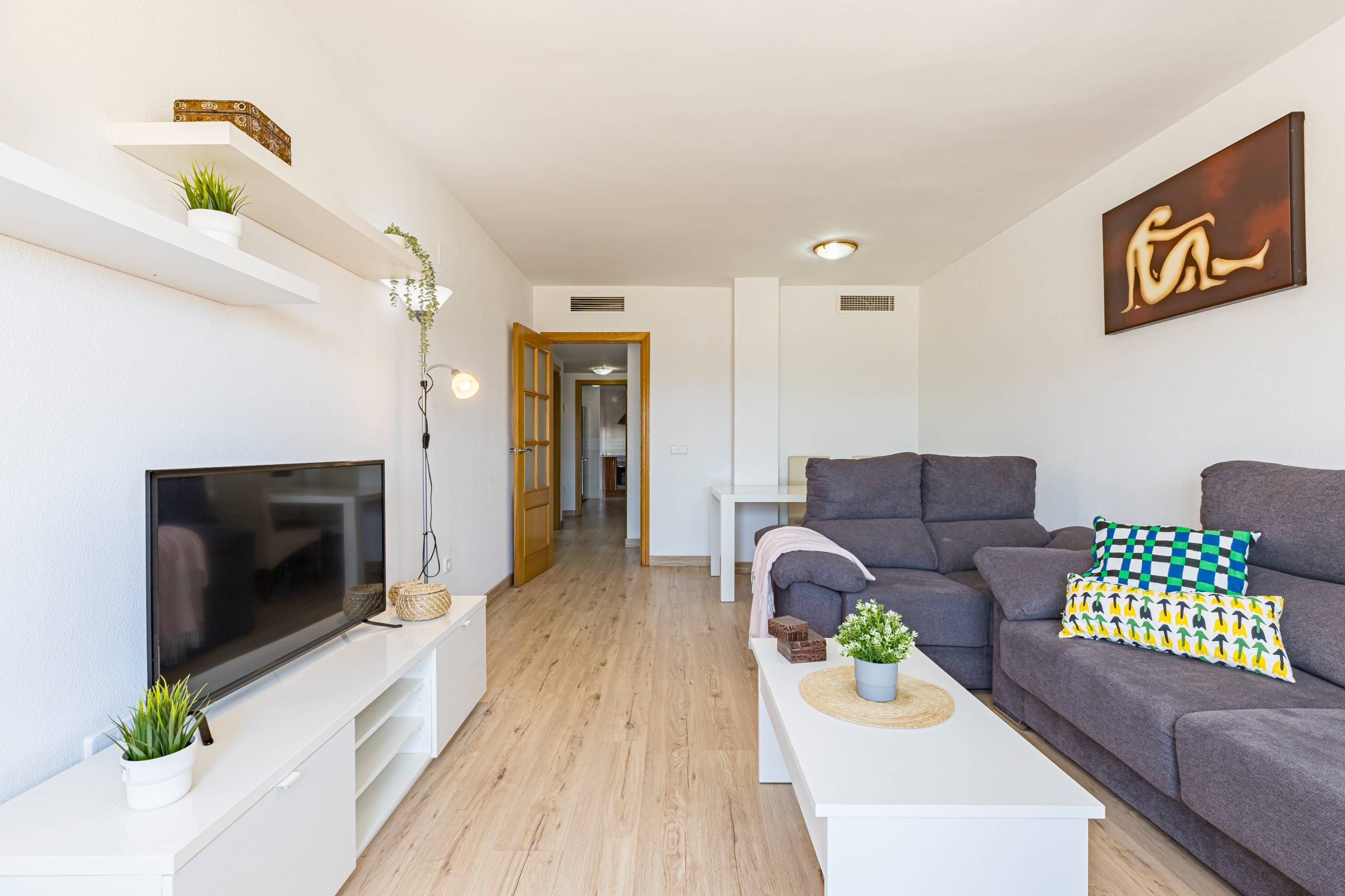 Living room of Flat for sale in  Murcia Capital  with Air Conditioner, Heating and Balcony
