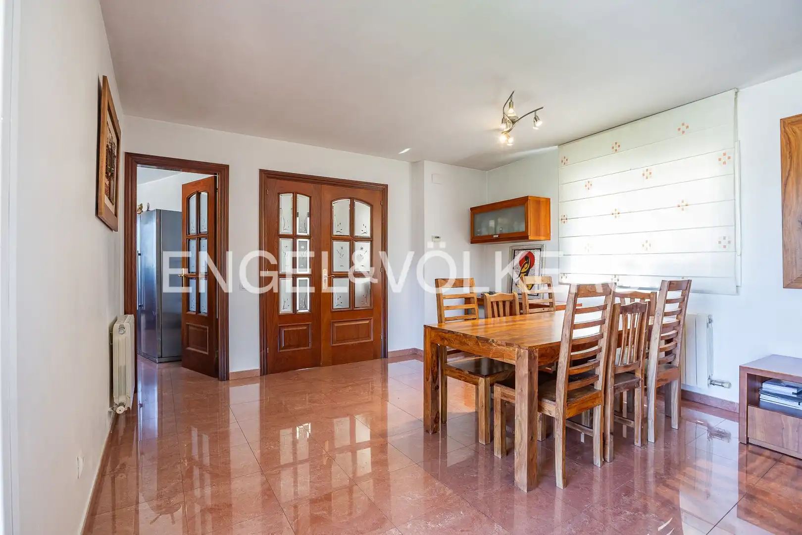 Menjador de Casa o xalet en venda en Sant Fost de Campsentelles amb Calefacció, Jardí privat i Parquet