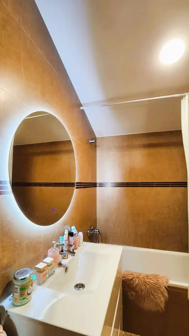 Badezimmer von Dachboden zum Verkauf in Rubí mit Klimaanlage, Heizung und Terrasse