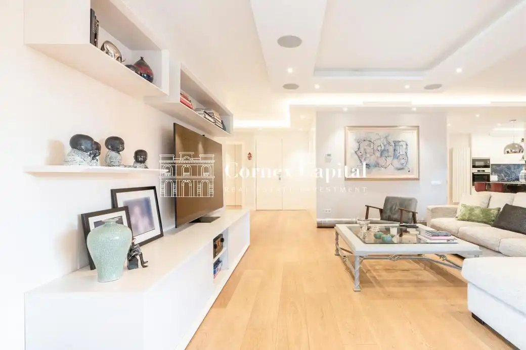 Sala de estar de Piso en venta en Barcelona con Aire acondicionado, Calefacción y Terraza