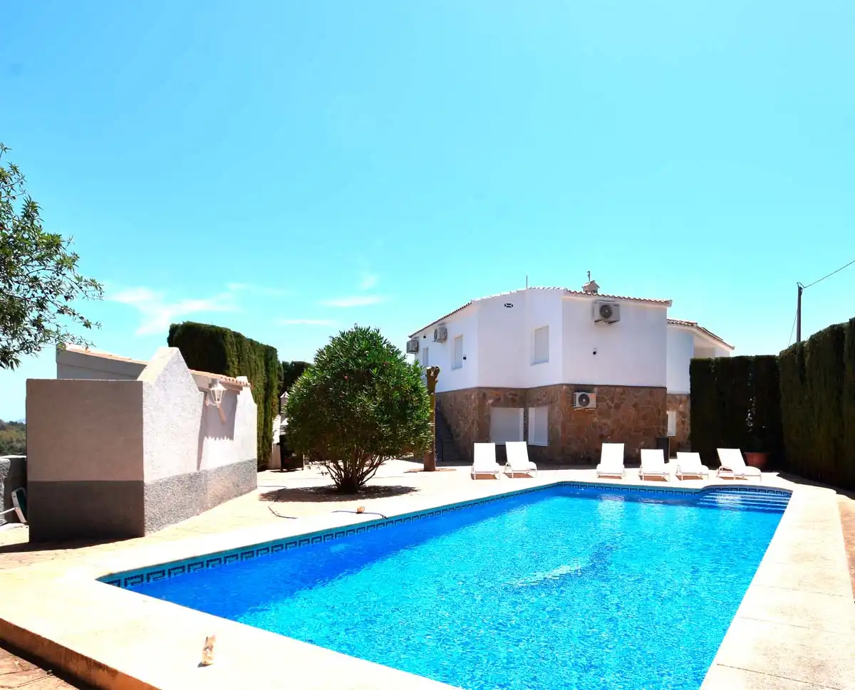 Piscina de Casa o chalet en venta en Calpe / Calp con Aire acondicionado, Jardín privado y Terraza