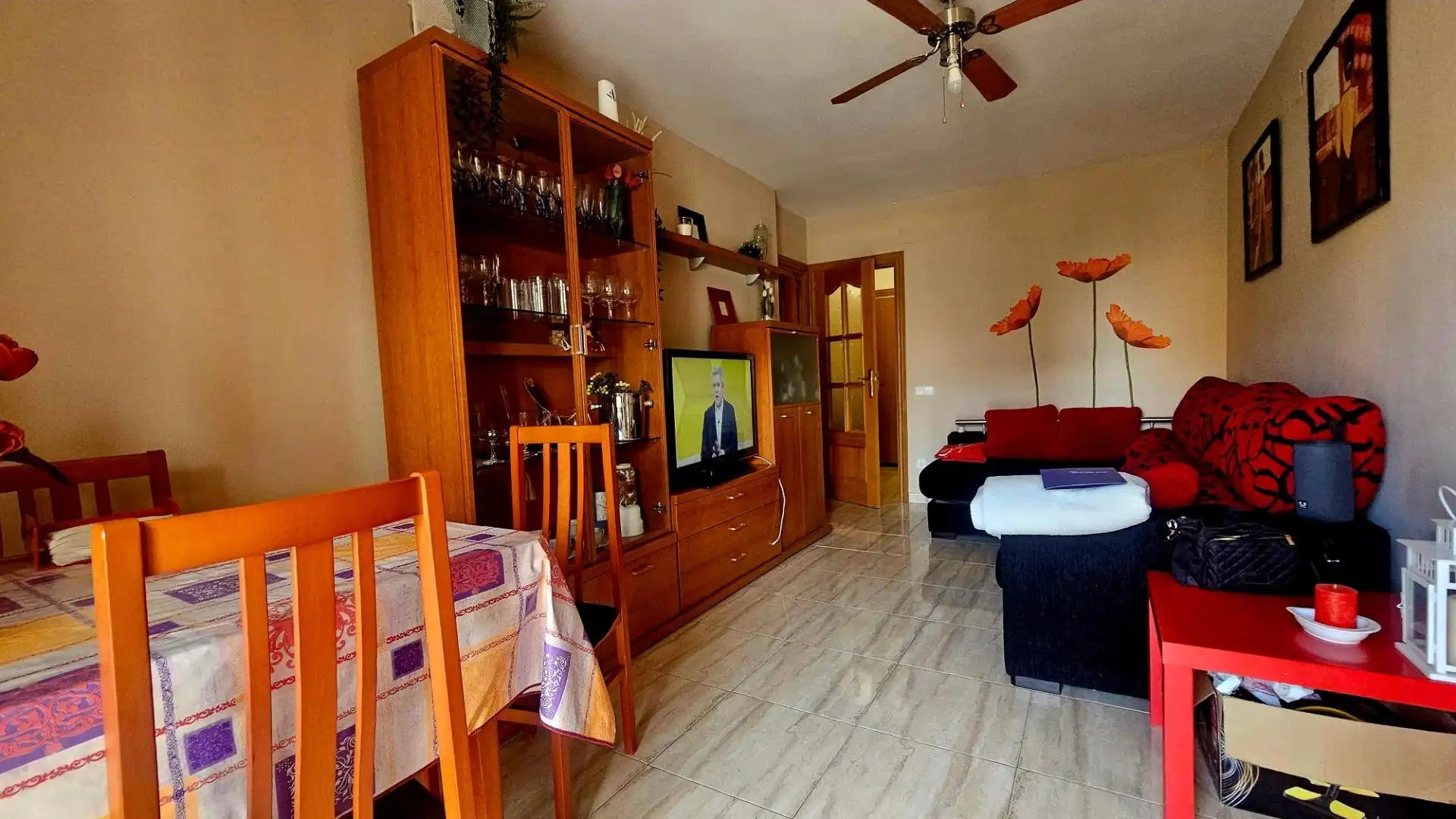 Sala de estar de Piso de alquiler en Cunit con Aire acondicionado, Terraza y Amueblado