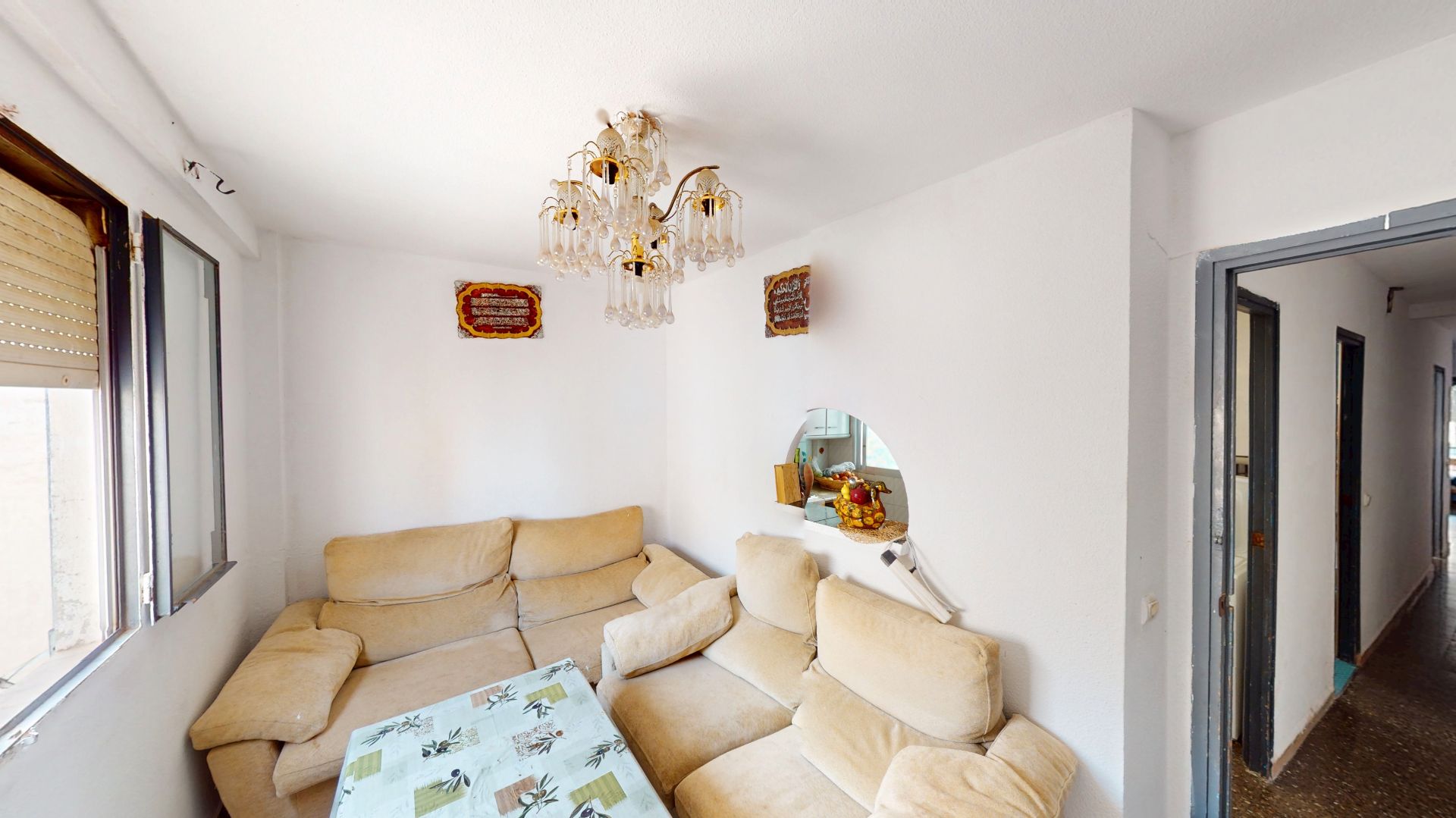 Sala de estar de Piso en venta en Elche / Elx con Amueblado y Balcón