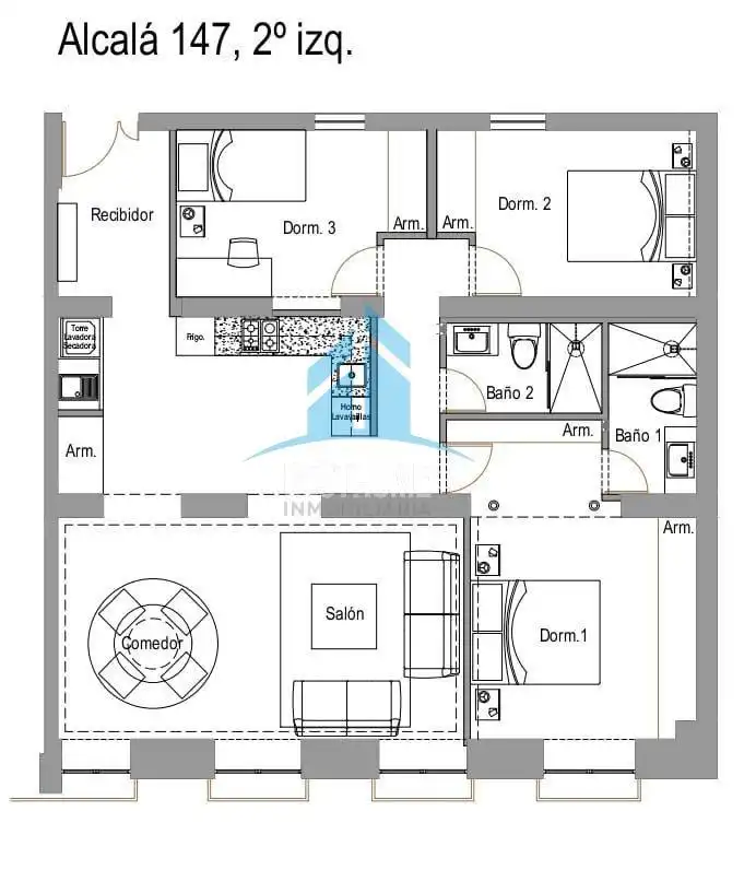 Appartamento con terrazza in vendita a Barrio de Salamanca, imagen 2