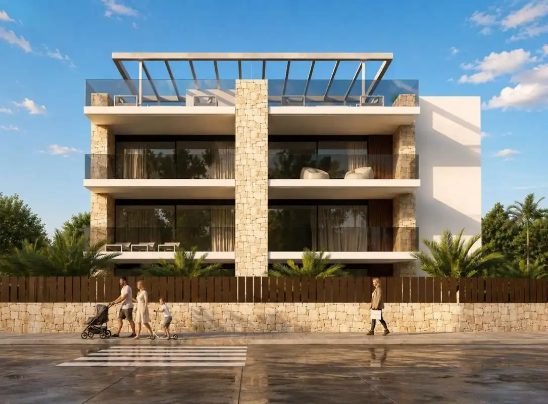 Vista exterior de Apartament en venda en Jávea / Xàbia amb Aire condicionat, Terrassa i Moblat