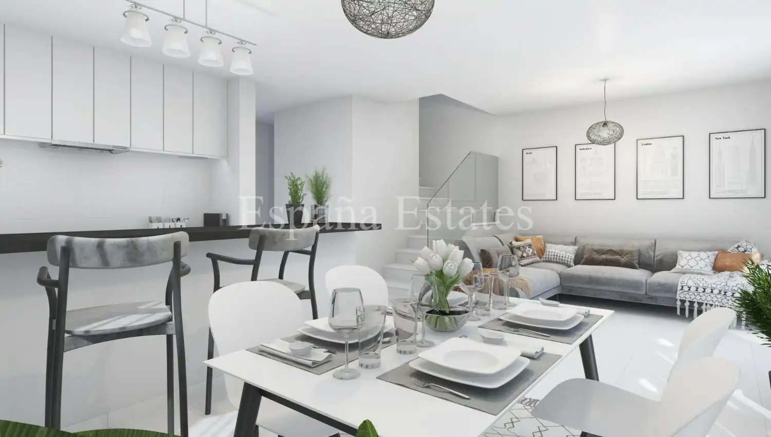 Sala de estar de Casa o chalet en venta en Nerja con Aire acondicionado, Calefacción y Terraza