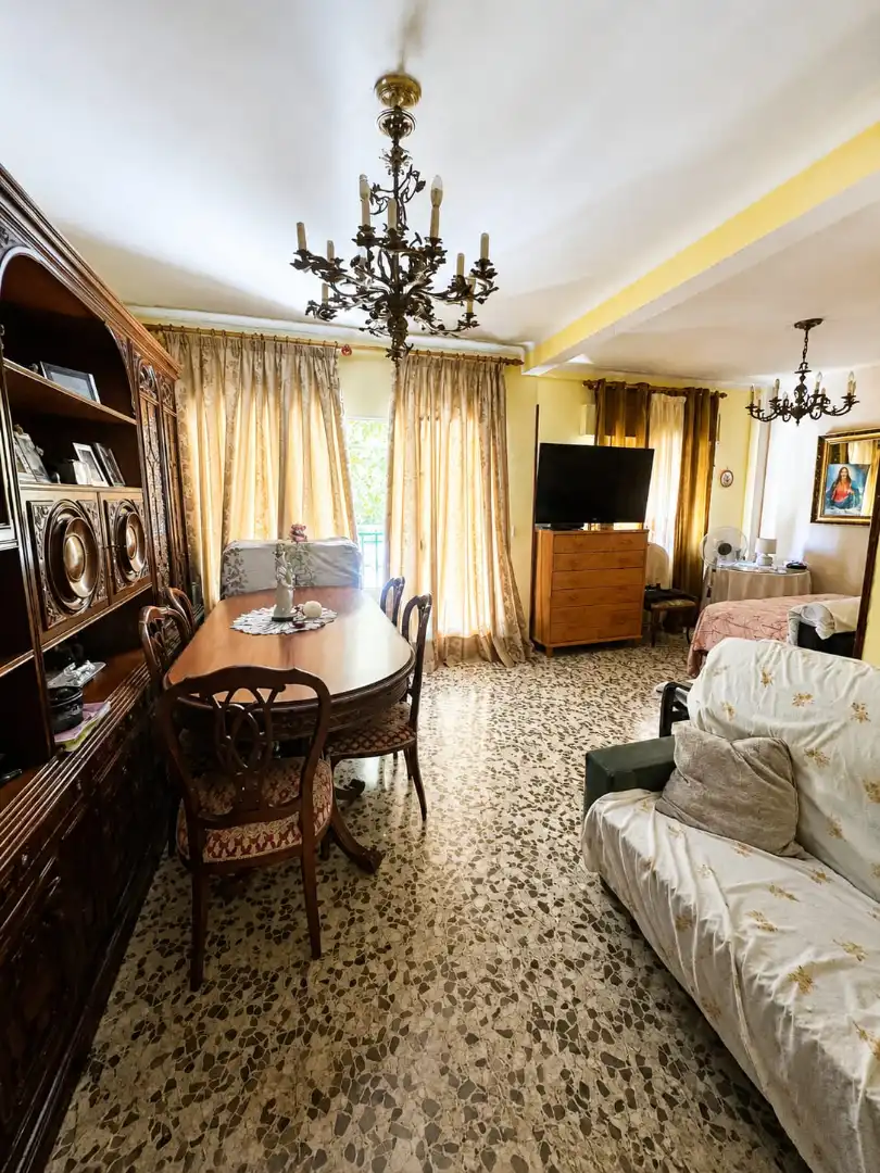 Sala d'estar de Pis en venda en Málaga amb Terrassa i Moblat