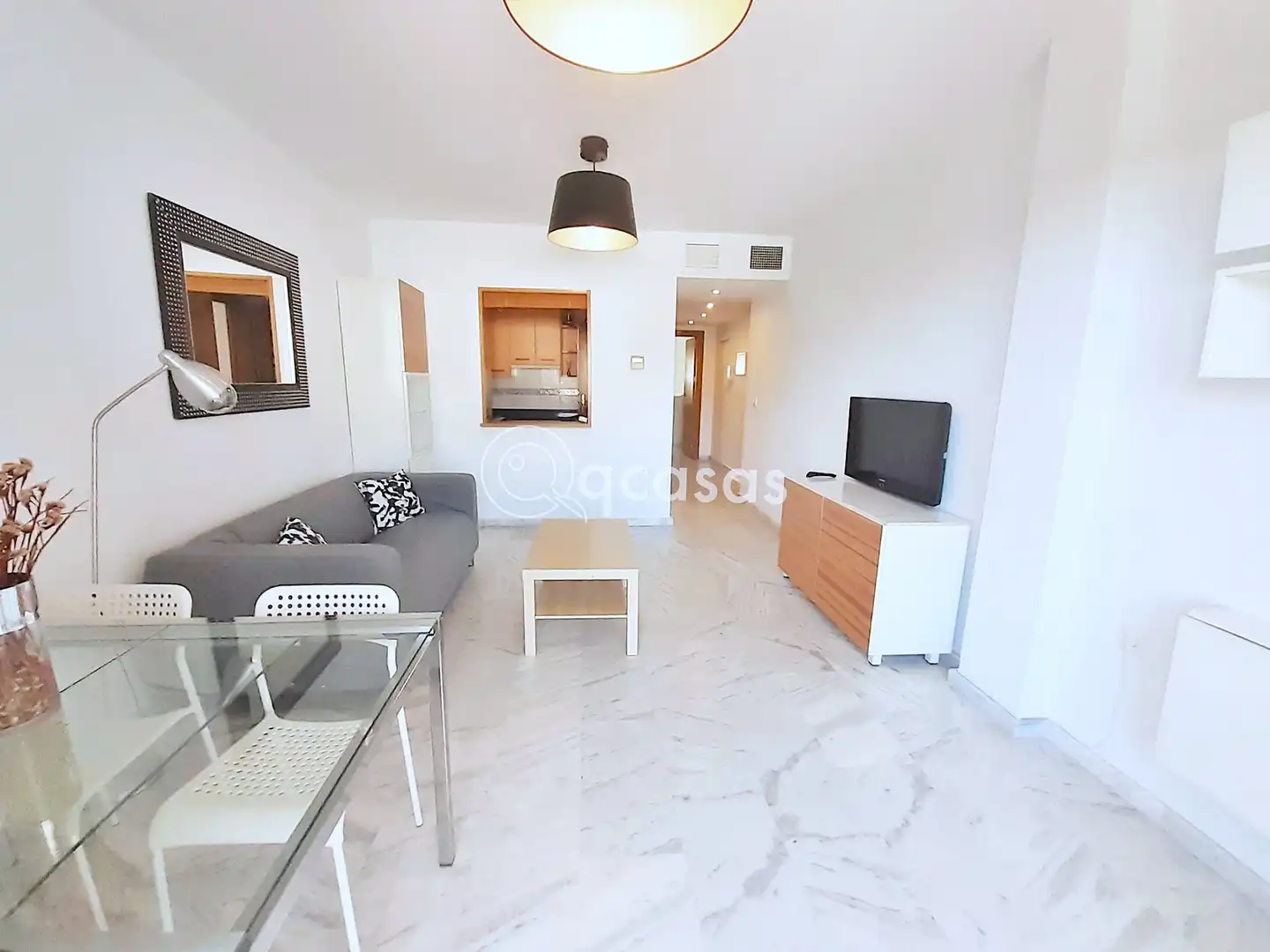 Sala de estar de Apartamento en venta en Benalmádena con Aire acondicionado, Calefacción y Terraza