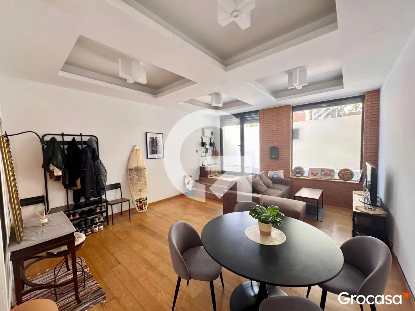 Wohnzimmer von Loft zum Verkauf in Rubí mit Klimaanlage, Abstellraum und Ofen