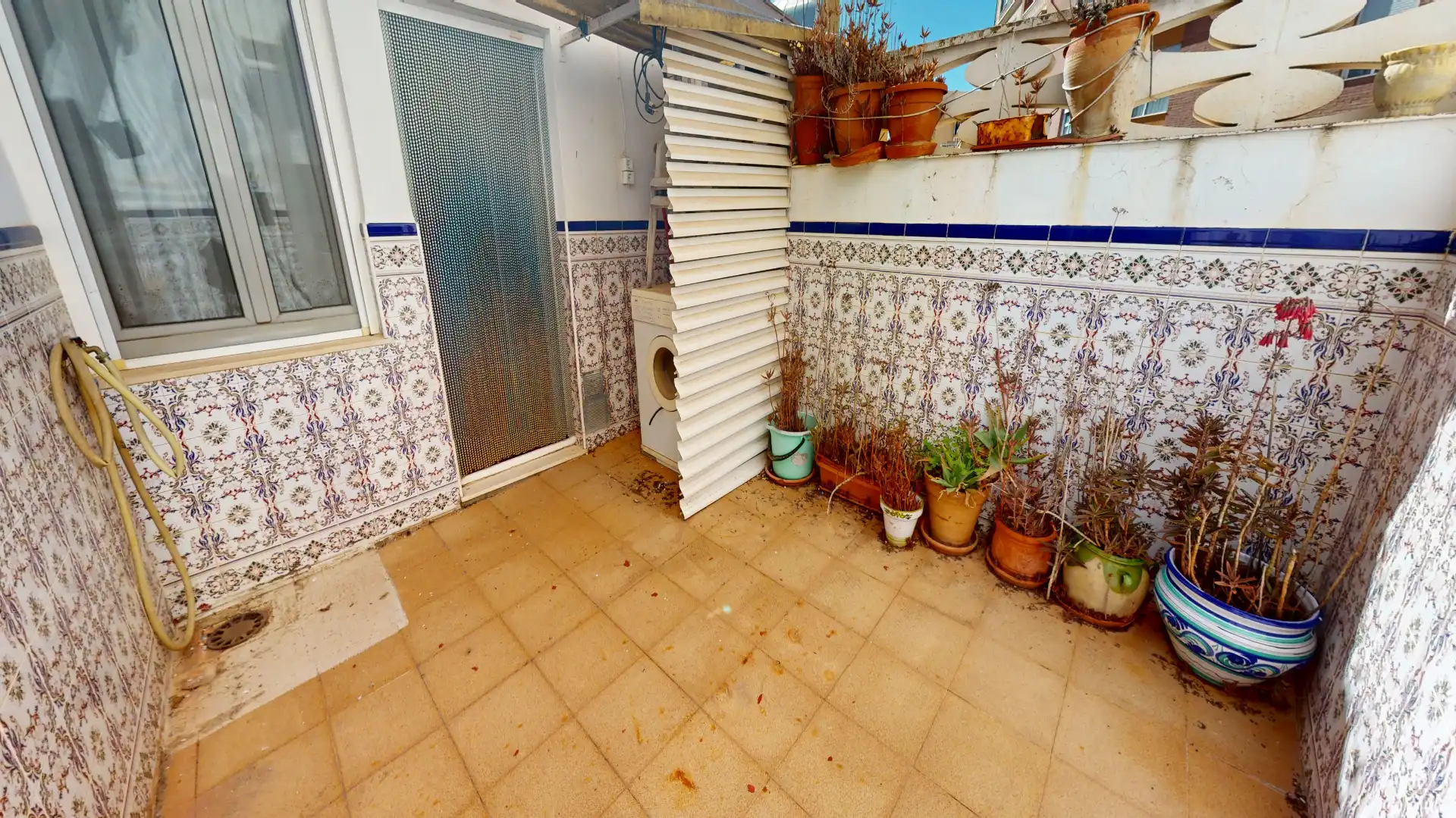 Terrasse von Wohnung zum Verkauf in Sax mit Klimaanlage, Terrasse und Balkon