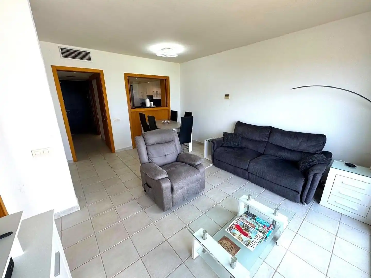 Wohnzimmer von Dachboden zum Verkauf in Mojácar mit Klimaanlage, Terrasse und Schwimmbad