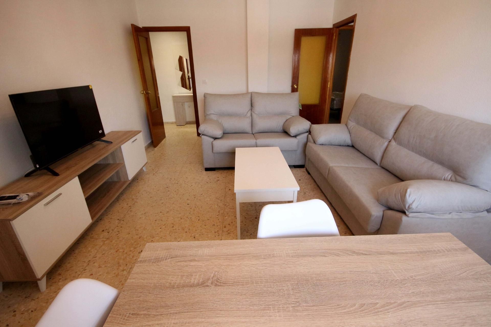 Wohnzimmer von Wohnung miete in Puebla de la Calzada mit Terrasse und Balkon