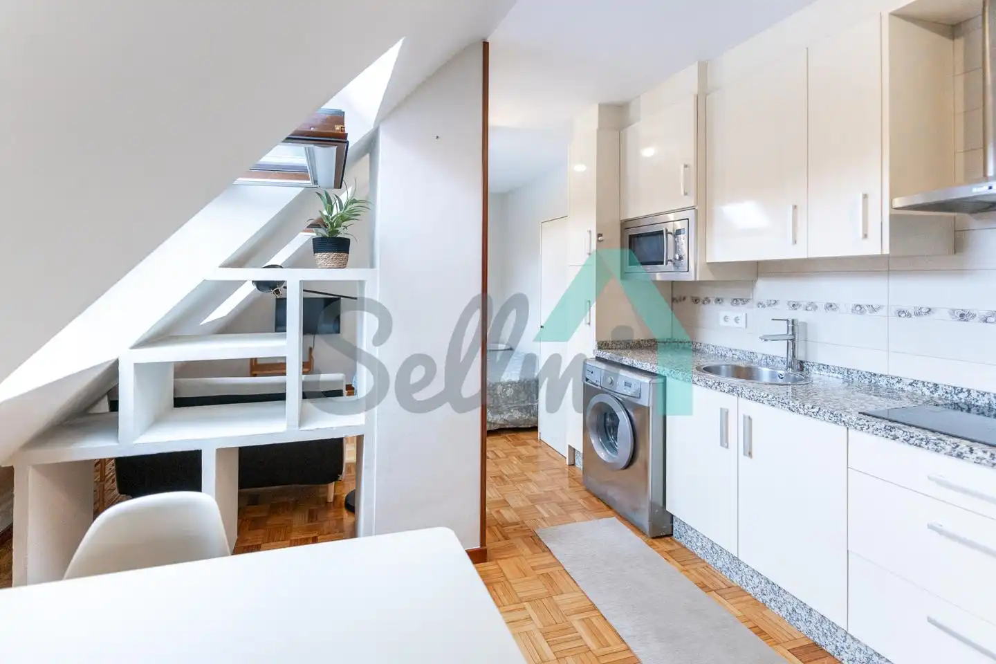 Kitchen of Flat for rent in Oviedo   with Parquet flooring and Furnished