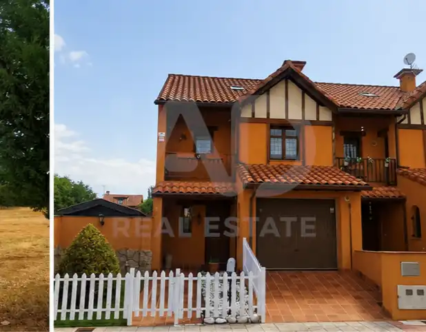 Vista exterior de Casa adosada en venda en Valverde de la Virgen amb Calefacció